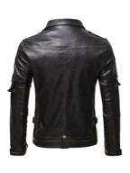 Classic Faux Leather Motorcycle Jacket