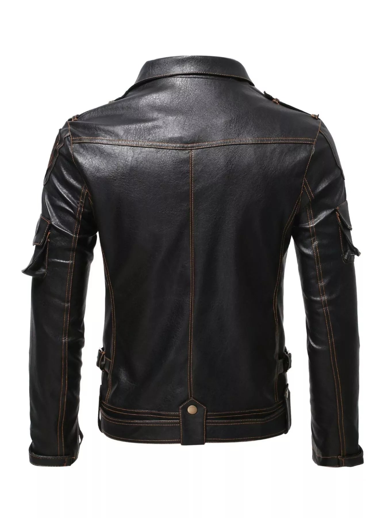Classic Faux Leather Motorcycle Jacket