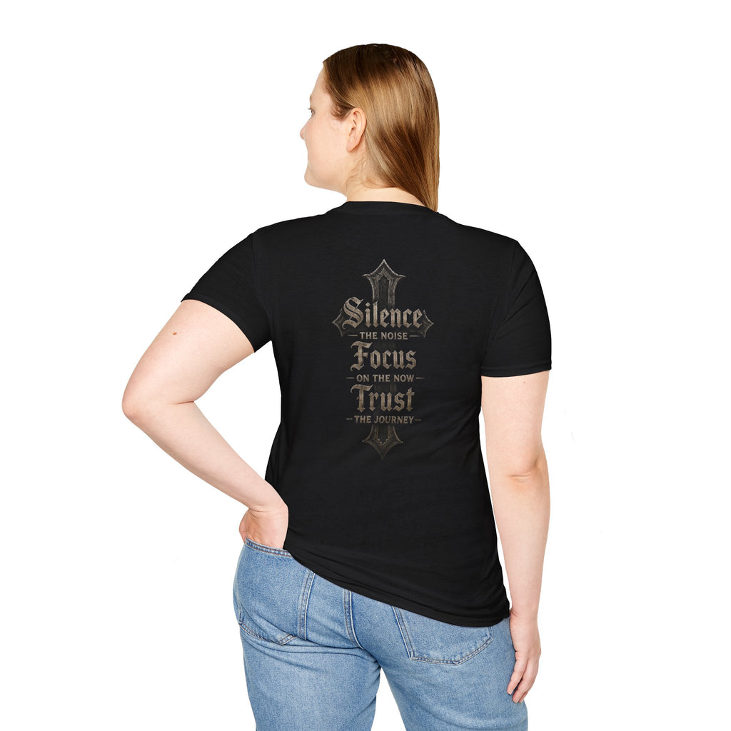 Bikerthreads HQ Silence the noise, Focus on the now, Trust the journey Tee