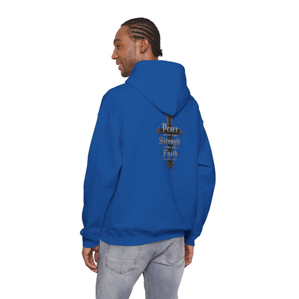 BikerThreads HQ Peace Strength Faith Hoodie
