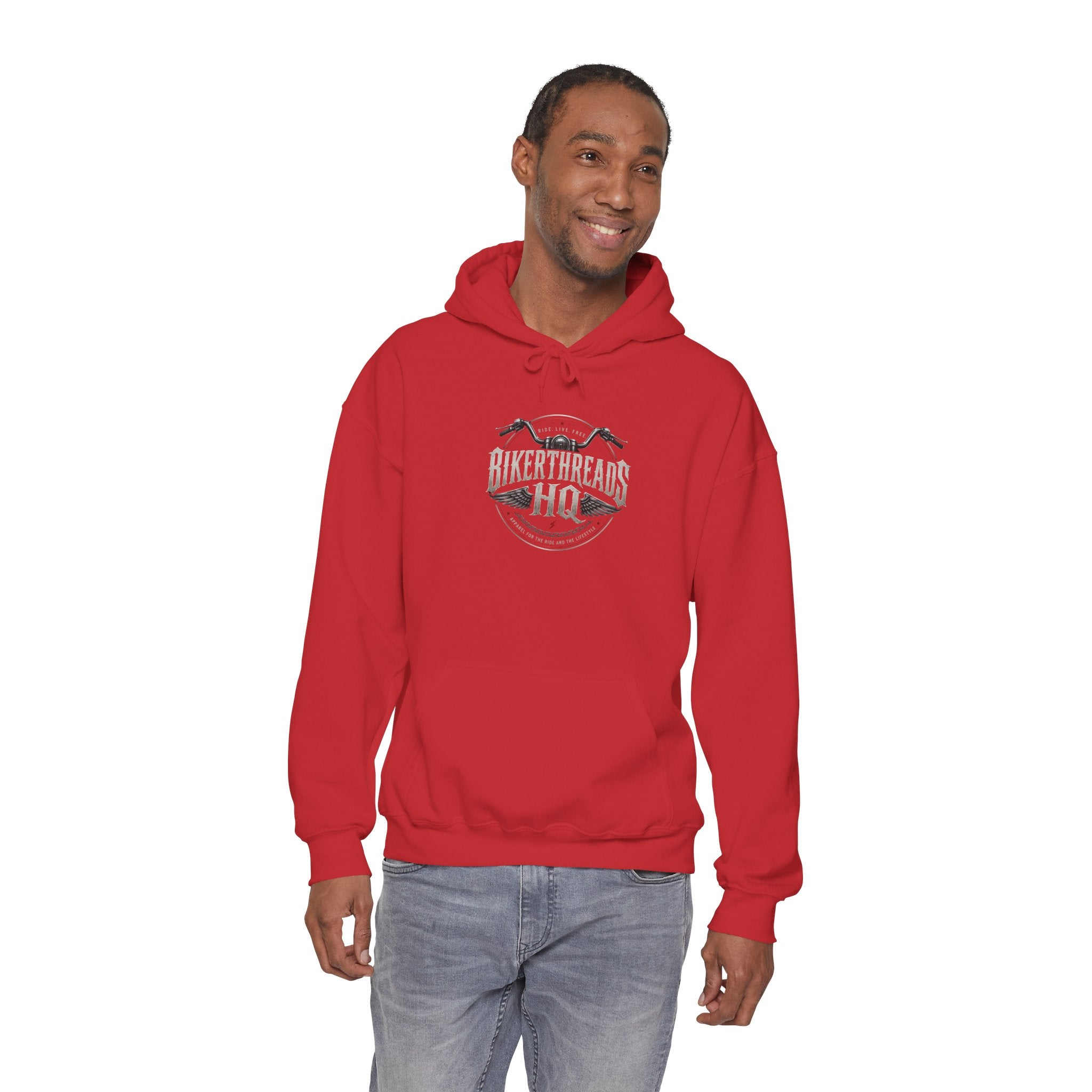 BikerThreads HQ Peace Strength Faith Hoodie