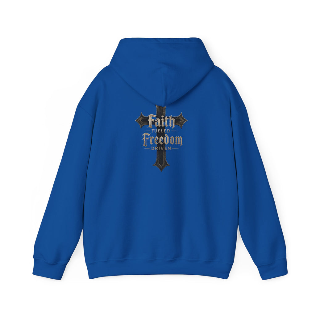 BikerThreads HQ Faith Fueled Freedom Driven Hoodie