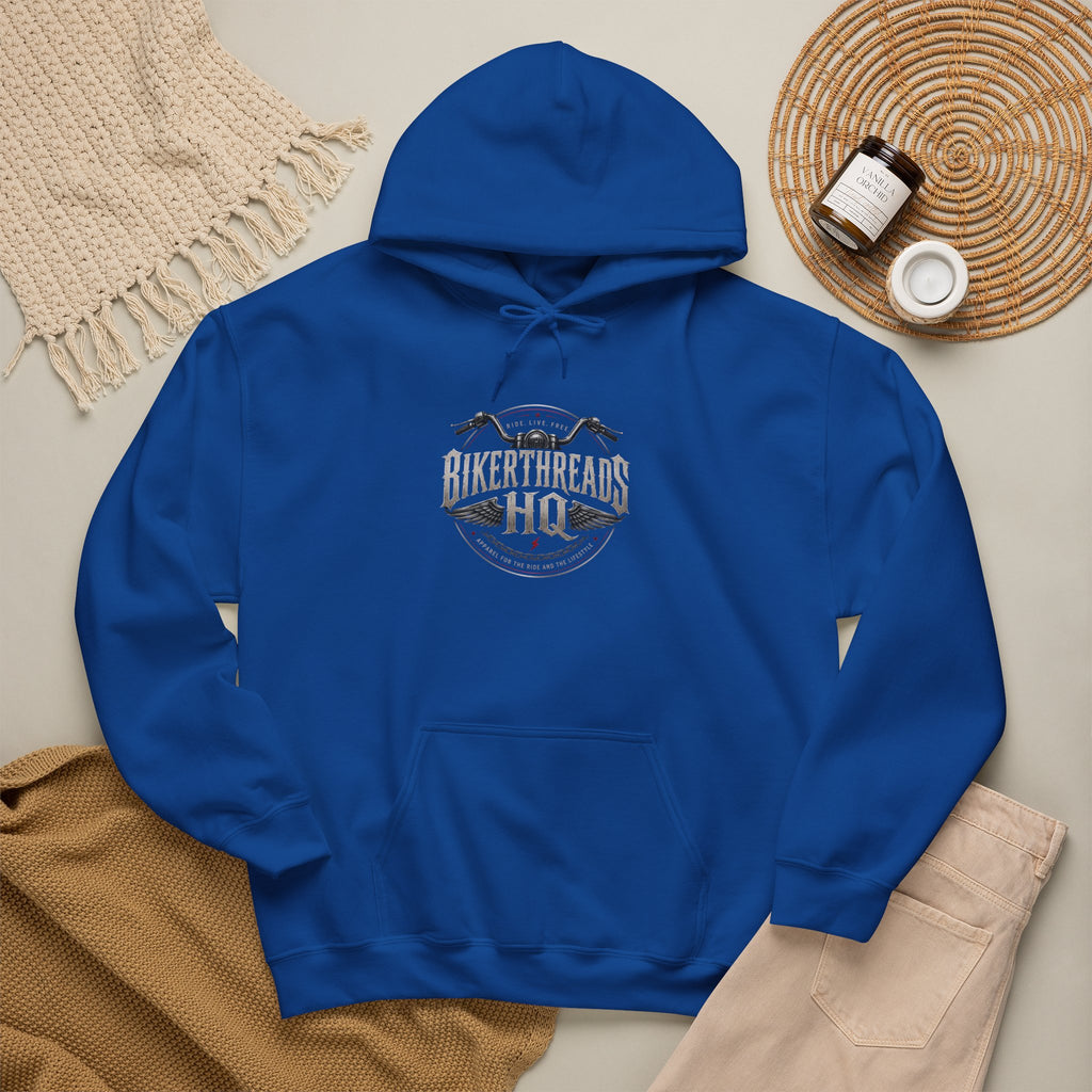 BikerThreads HQ Peace Strength Faith Hoodie