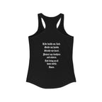 Bikerthreads HQ Biker Prayer Women's Ideal Racerback Tank