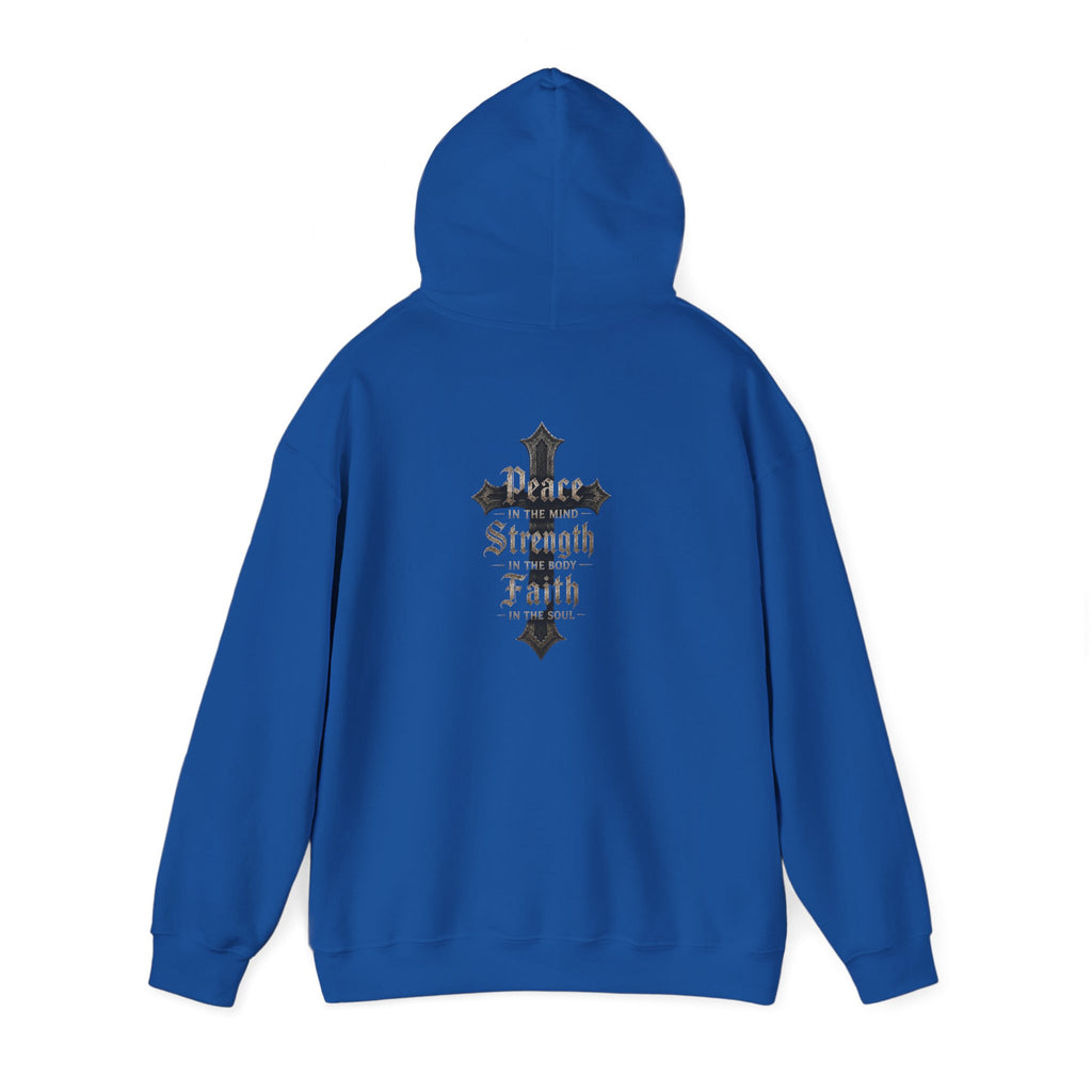 BikerThreads HQ Peace Strength Faith Hoodie