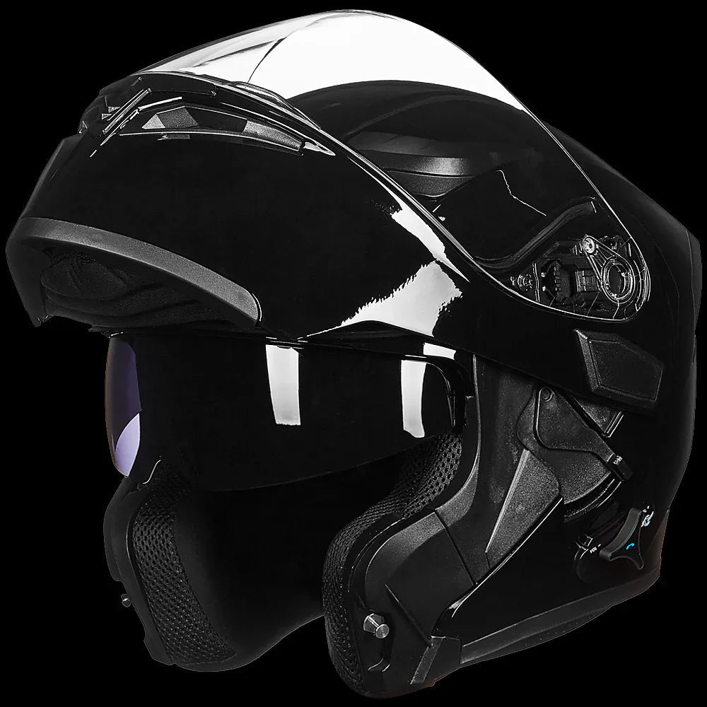 Flip-Up Full Face Bluetooth Motorcycle Helmet