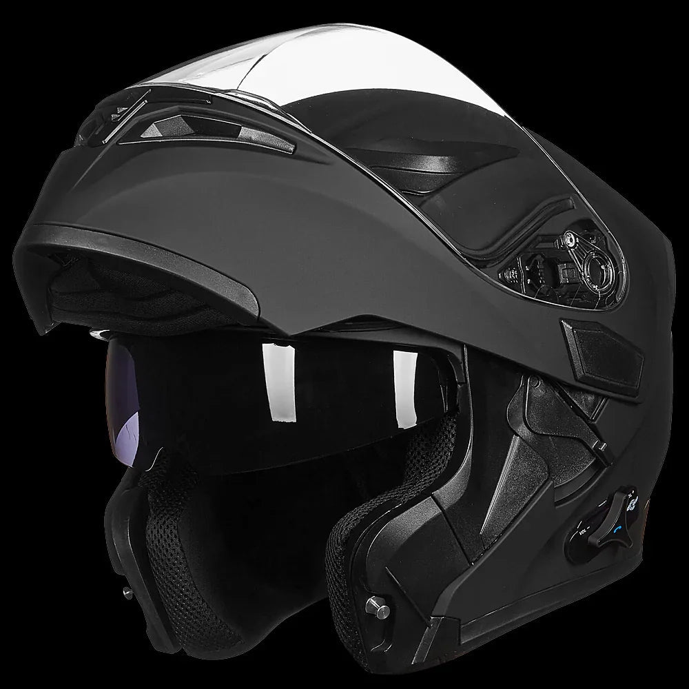 Flip-Up Full Face Bluetooth Motorcycle Helmet