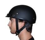 DOT Approved Daytona Motorcycle Half Face Helmet - Skull Cap Graphics for Men & Women, Scooters, ATVs, UTVs & Choppers - W/ Cross Bones