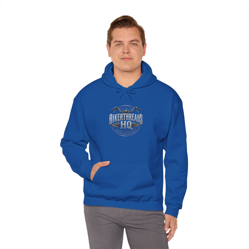 BikerThreads HQ Faith Fueled Freedom Driven Hoodie