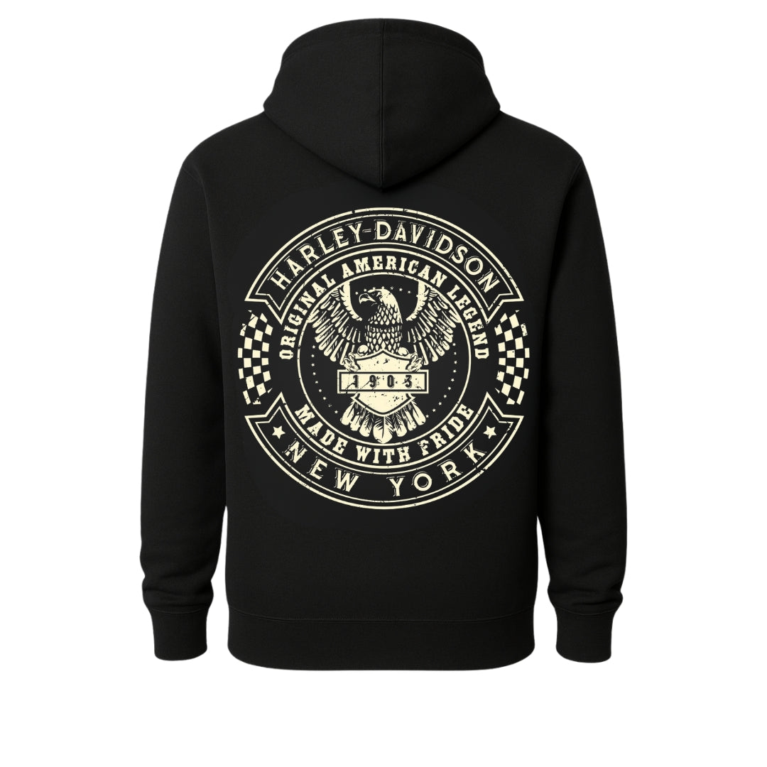 Born To Ride Motorcycle Rider Hoodie