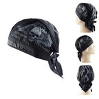 Breathable Motorcycle Skull Bandana Pirate Hat