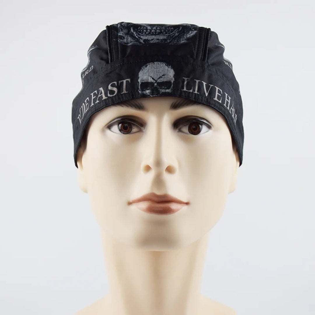 Breathable Motorcycle Skull Bandana Pirate Hat