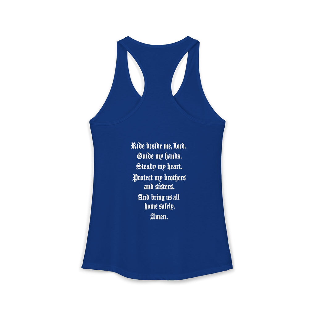 Bikerthreads HQ Biker Prayer Women's Ideal Racerback Tank