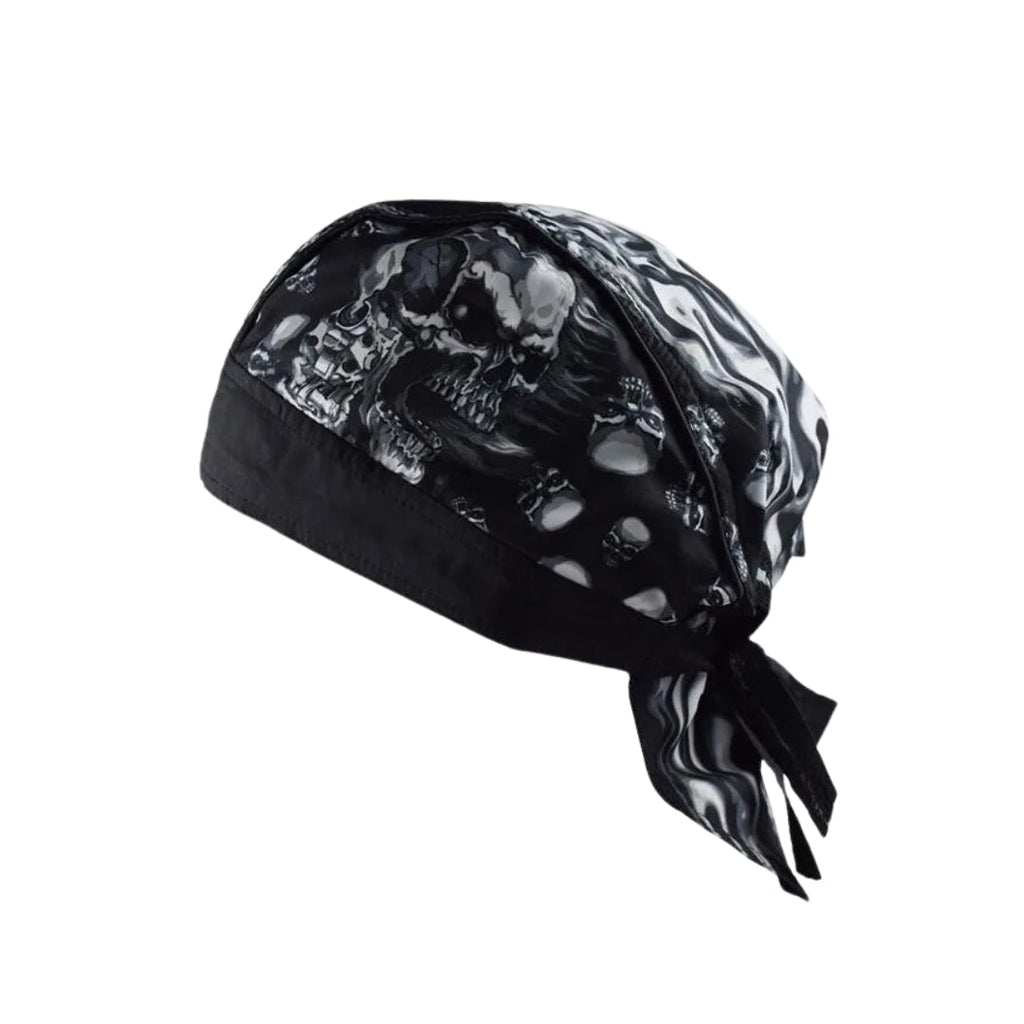 Breathable Motorcycle Skull Bandana Pirate Hat