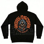 HD Legendary Motorcycles Casual Graphic Print Hoodie – Unisex 100% Cotton Menswear, Vintage Biker Style Pullover