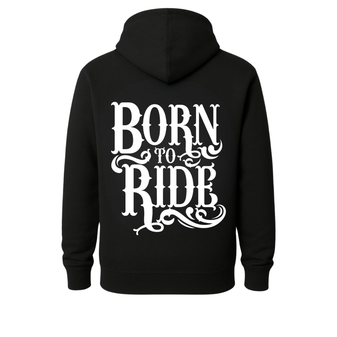 Born To Ride Motorcycle Rider Hoodie