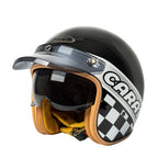The Street King Vintage Open Face Motorcycle Helmet