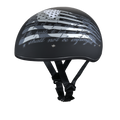 DOT Approved Daytona Motorcycle Half Face Helmet - Skull Cap Graphics for Men & Women, Scooters, ATVs, UTVs & Choppers - W/ 2nd Amendment