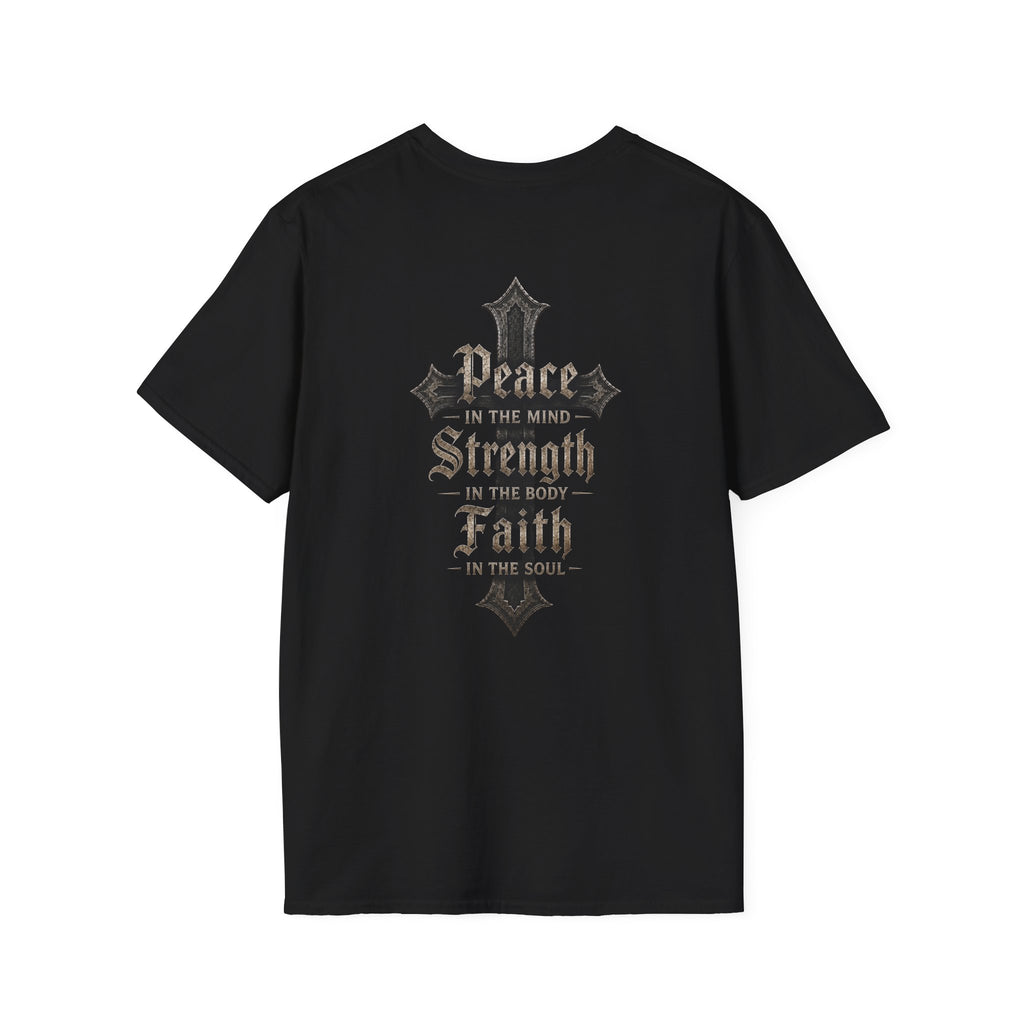 BikerThreads HQ Peace, Strength, Faith Tee