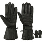 Cold Weather Genuine Leather Motorcycle Gloves