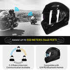 Flip-Up Full Face Bluetooth Motorcycle Helmet