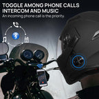 Flip-Up Bluetooth Motorcycle Helmet