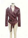 Cool Strapped Temperament Motorcycle Jacket