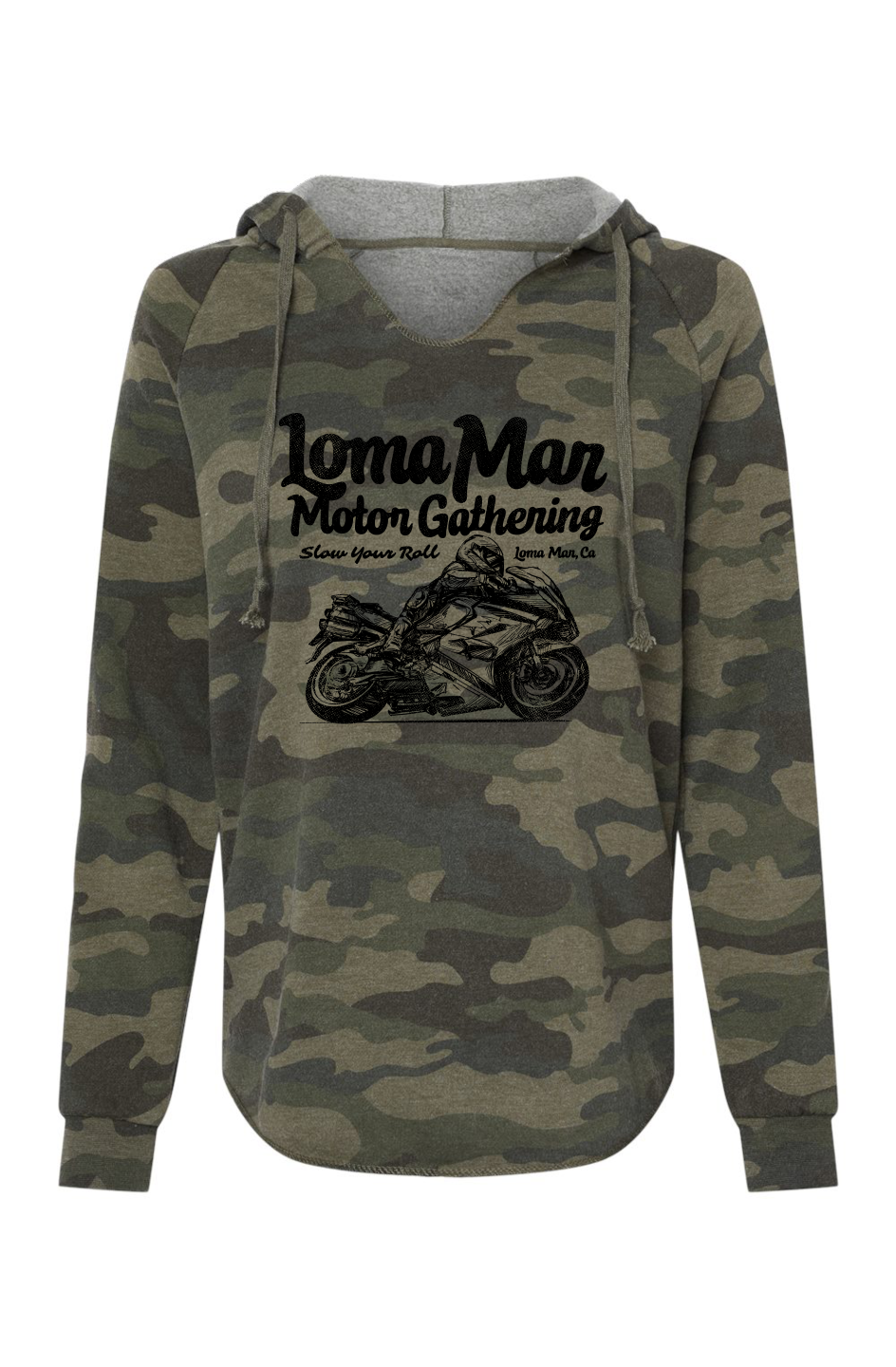 Loma Mar Moto Sketch Camo Hoodie