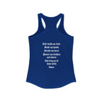 Bikerthreads HQ Biker Prayer Women's Ideal Racerback Tank