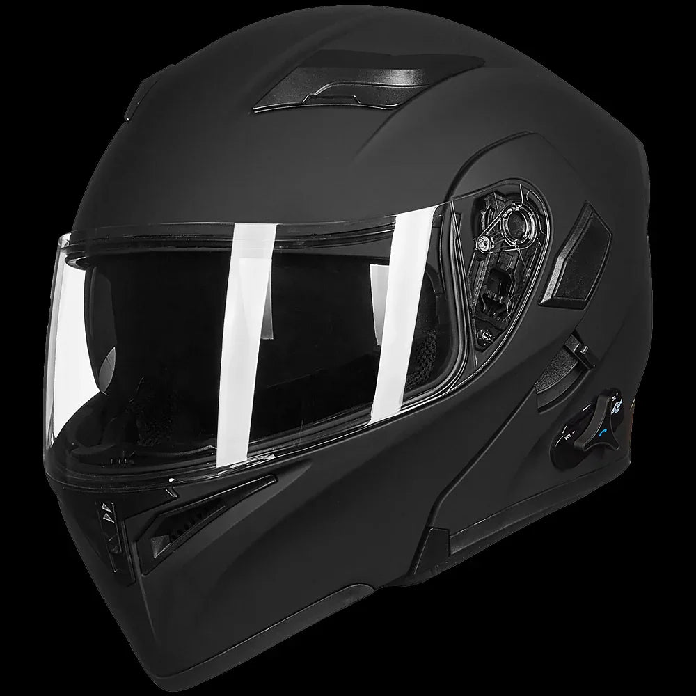 Flip-Up Full Face Bluetooth Motorcycle Helmet