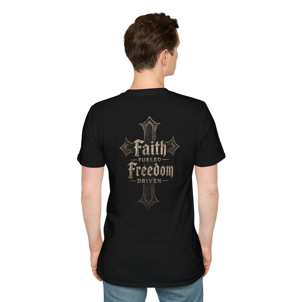 Bikerthreads HQ Faith Fueled Freedom Driven Tee