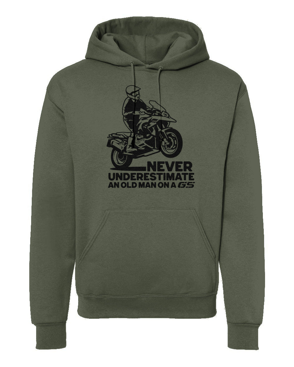 Never Underestimate an Old Man on a GS Hoodie