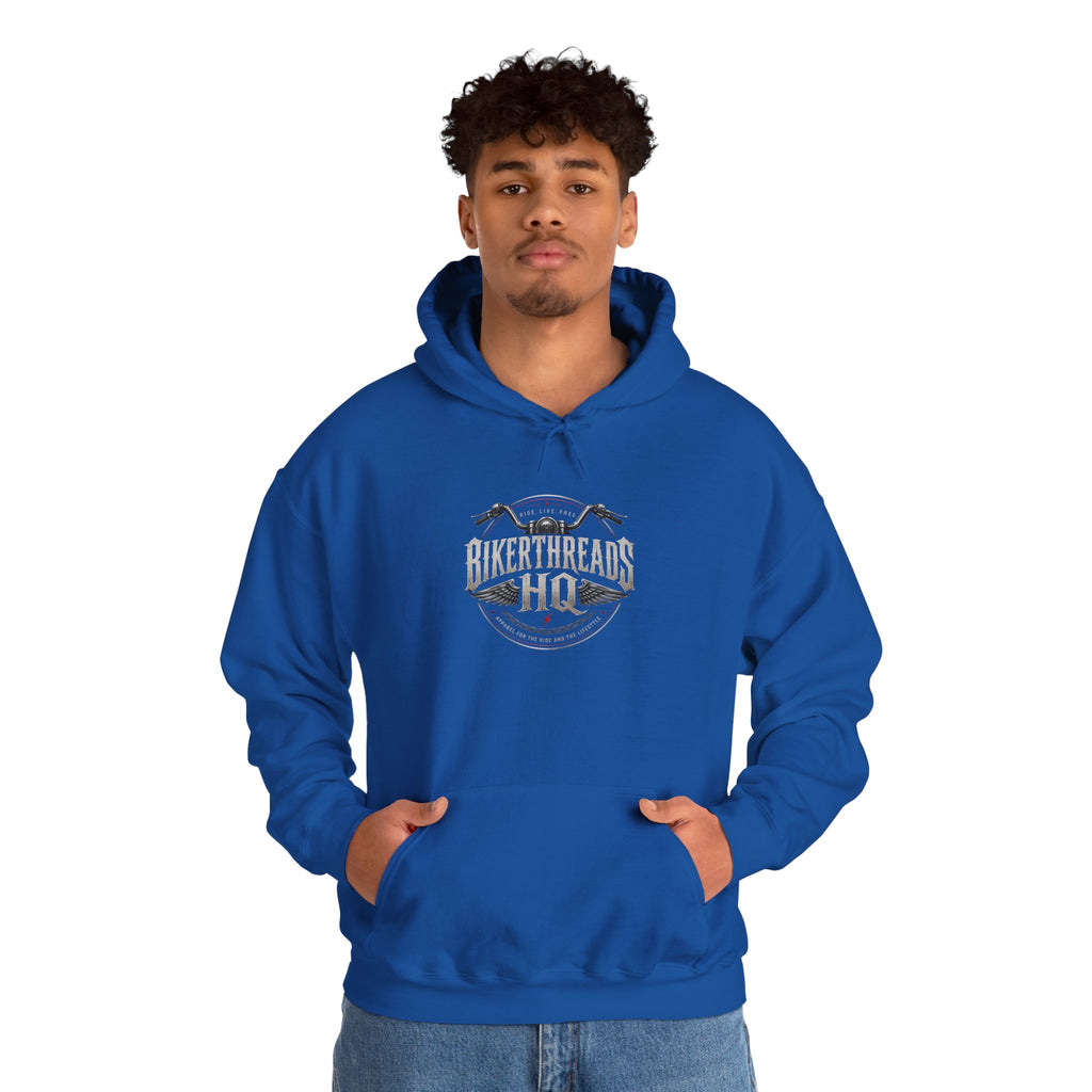 BikerThreads HQ Faith Fueled Freedom Driven Hoodie