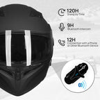 Flip-Up Bluetooth Motorcycle Helmet
