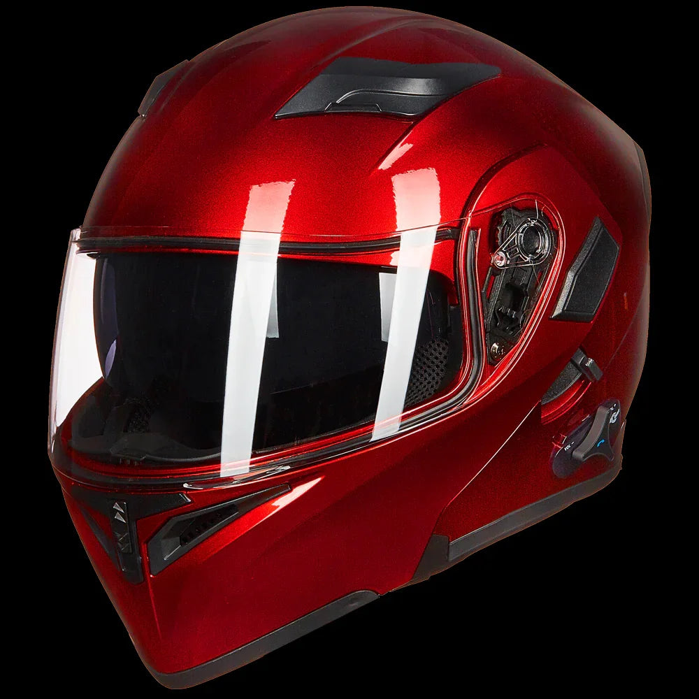 Flip-Up Full Face Bluetooth Motorcycle Helmet