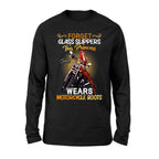 Personalized Biker Girl T-shirt/Long Sleeve/Sweatshirt/Hoodie - Gift Idea For Girl/Motorcycle Lover - Forget Glass Slippers This Princess Wears Motorcycle Boots