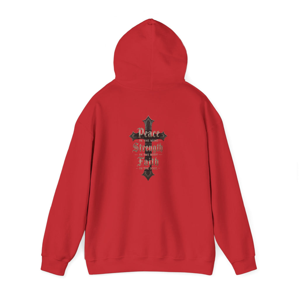 BikerThreads HQ Peace Strength Faith Hoodie