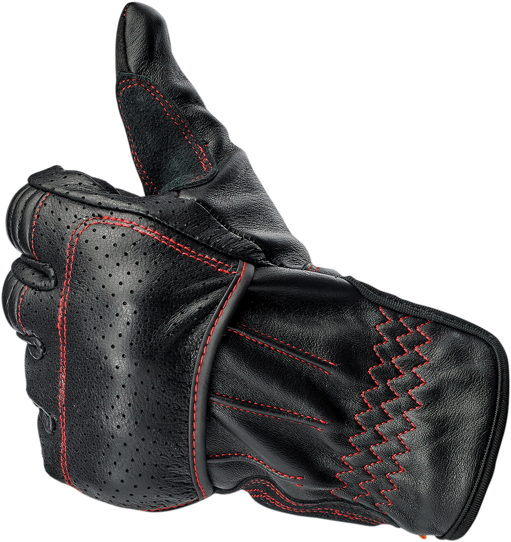 BILTWELL Borrego Gloves - Redline - Small 1506-0108-302