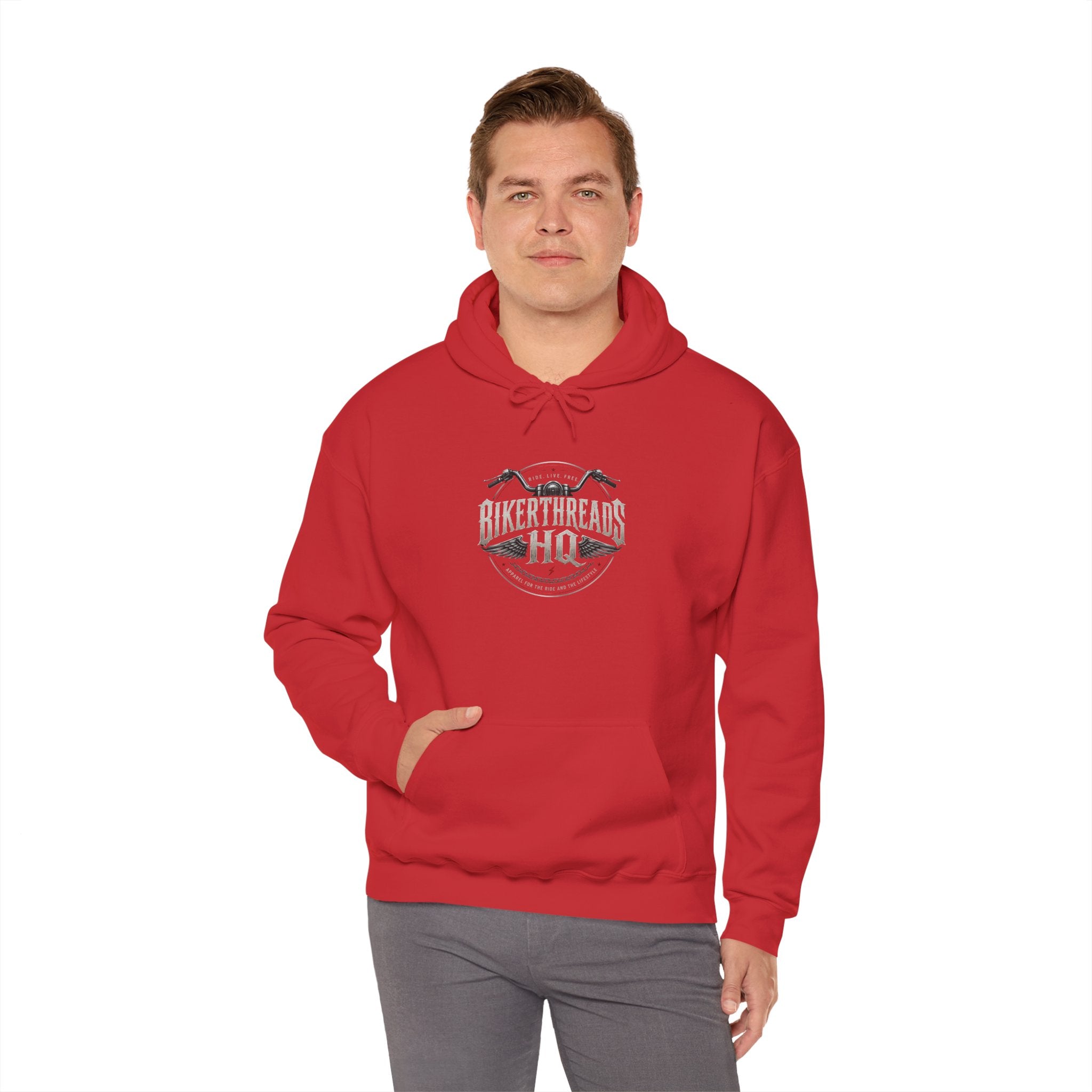BikerThreads HQ Faith Fueled Freedom Driven Hoodie