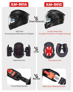 Full Face Carbon Fiber Motorcycle Helmet