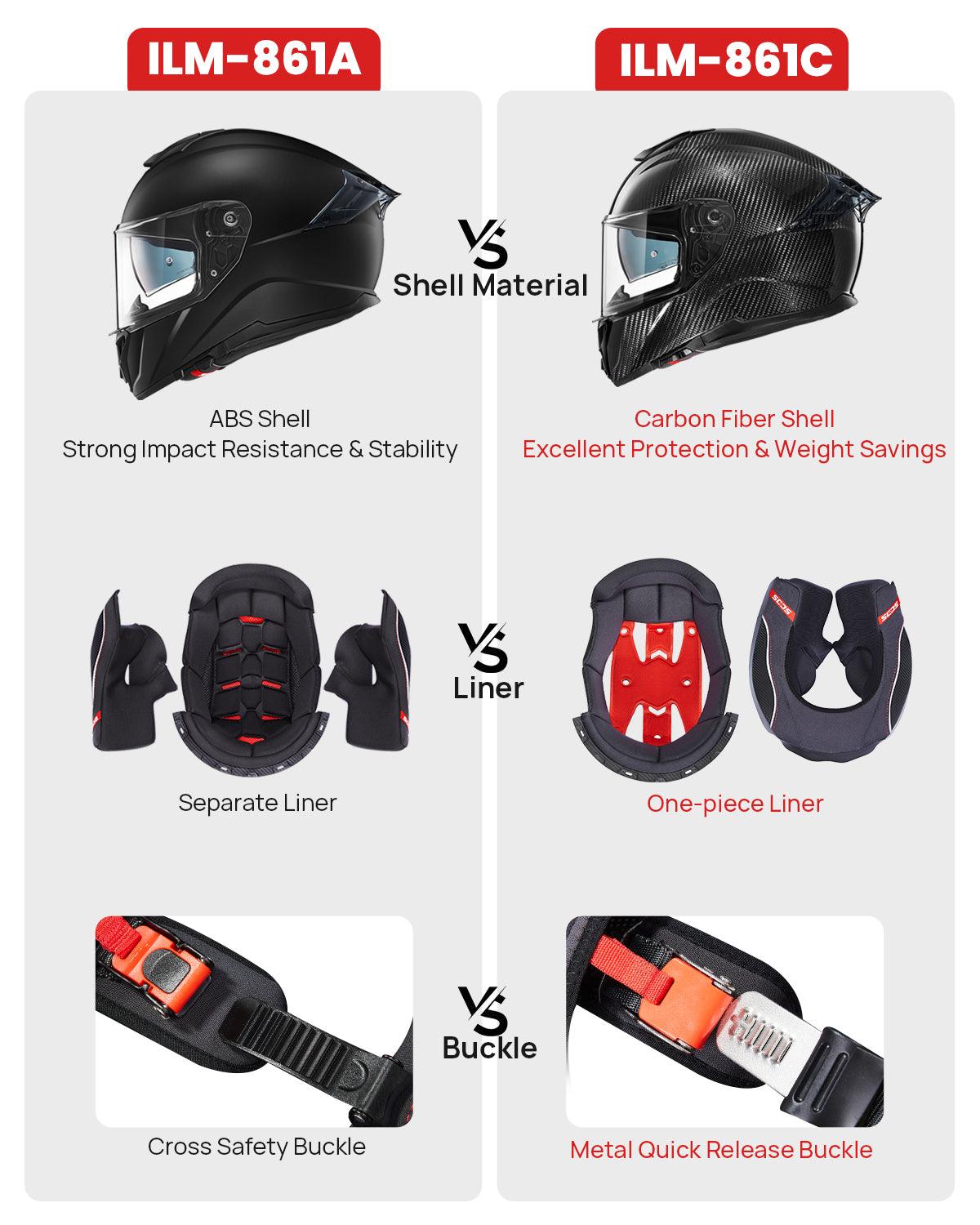 Full Face Carbon Fiber Motorcycle Helmet