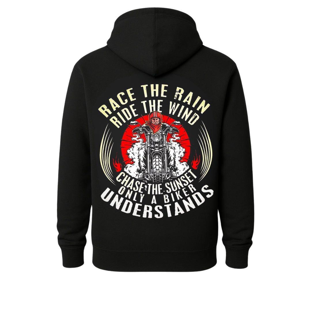 Born To Ride Motorcycle Rider Hoodie