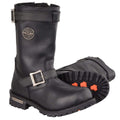 Milwaukee Leather Men's Black Leather Wide-Width 11-Inch Classic Engineer Motorcycle Boots MBM9020W