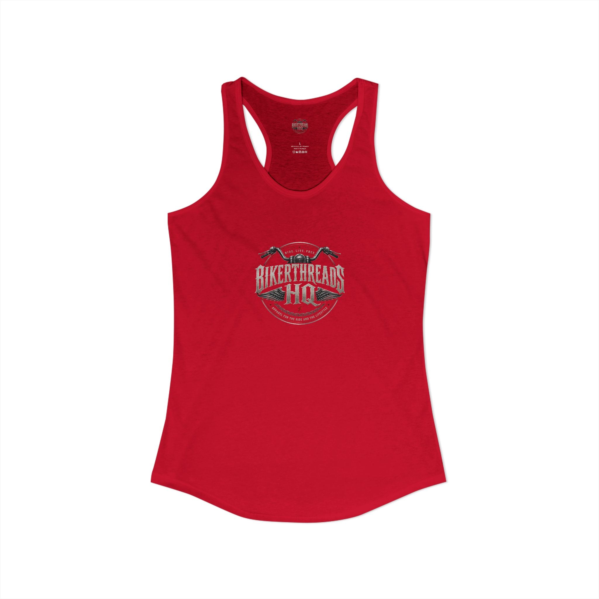 Bikerthreads HQ Biker Prayer Women's Ideal Racerback Tank