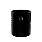 BikerThreads HQ Logo Biker Prayer Black Coffee Mug — 11oz & 15oz Motorcycle Logo Gift