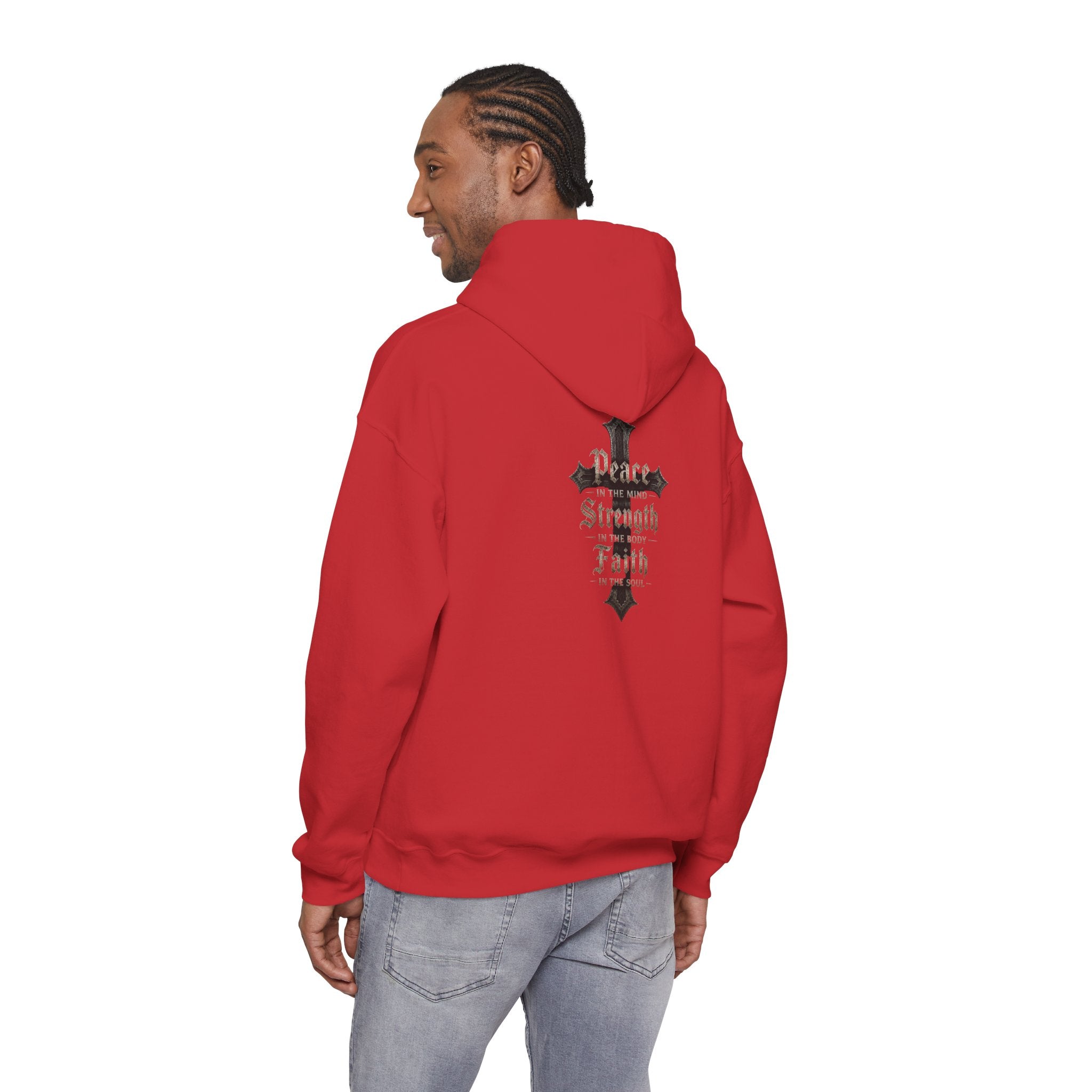 BikerThreads HQ Peace Strength Faith Hoodie