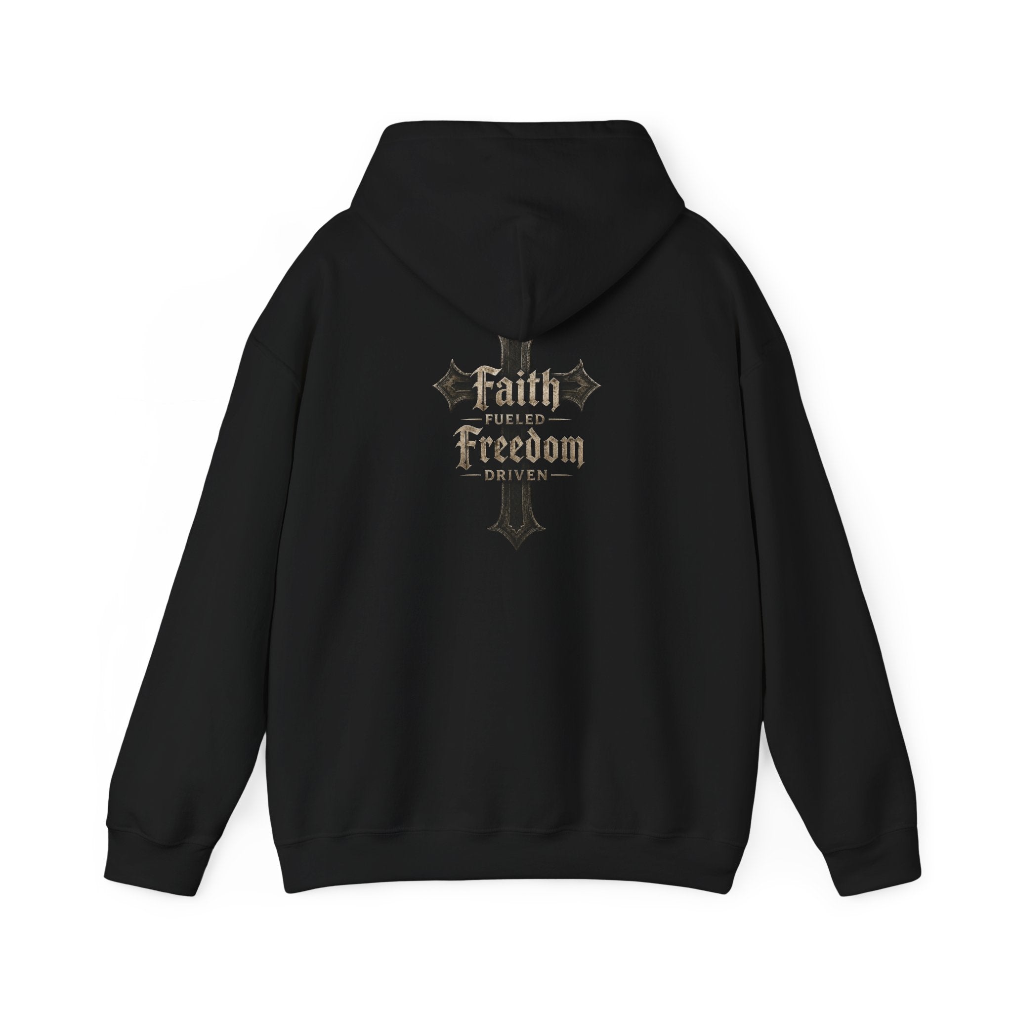 BikerThreads HQ Faith Fueled Freedom Driven Hoodie