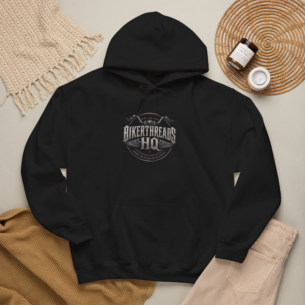 BikerThreads HQ Peace Strength Faith Hoodie