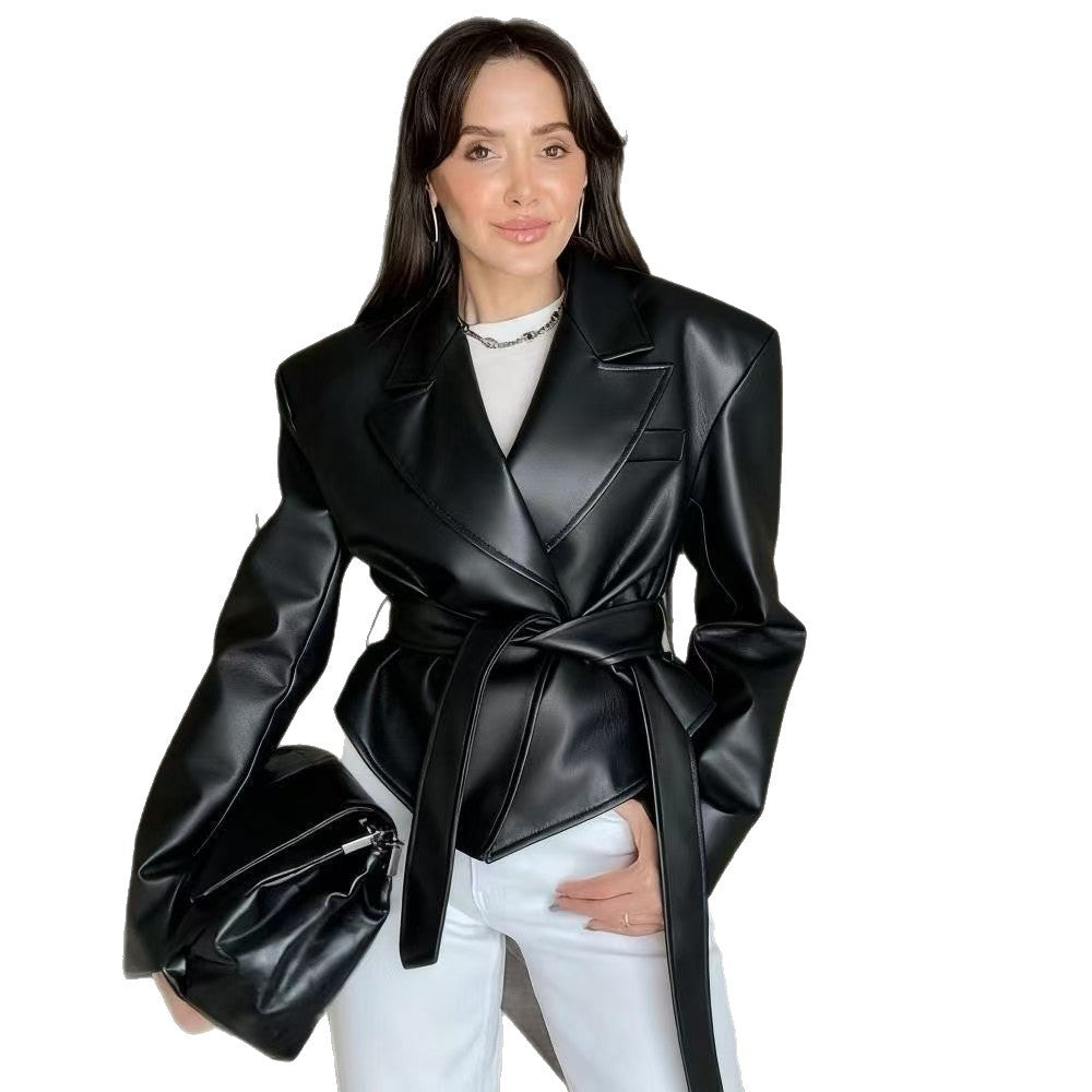 Cool Strapped Temperament Motorcycle Jacket