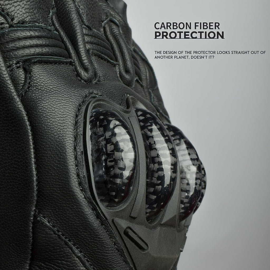 Gladiator Genuine Leather Motorcycle Gloves